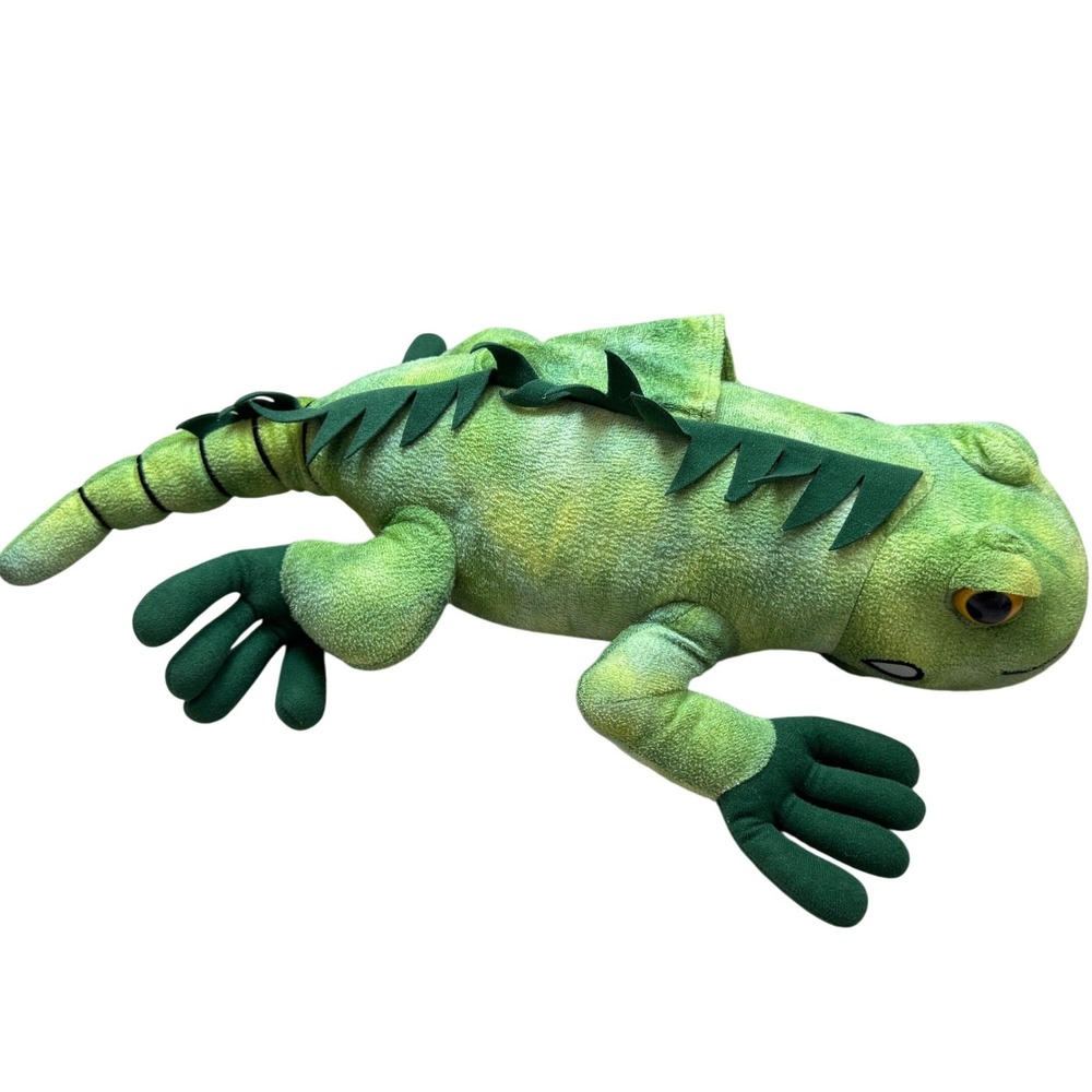 Cancun Zoo Friends Riviera Maya Green Iguana Plush Stuffed Animal Souvenir 18 In